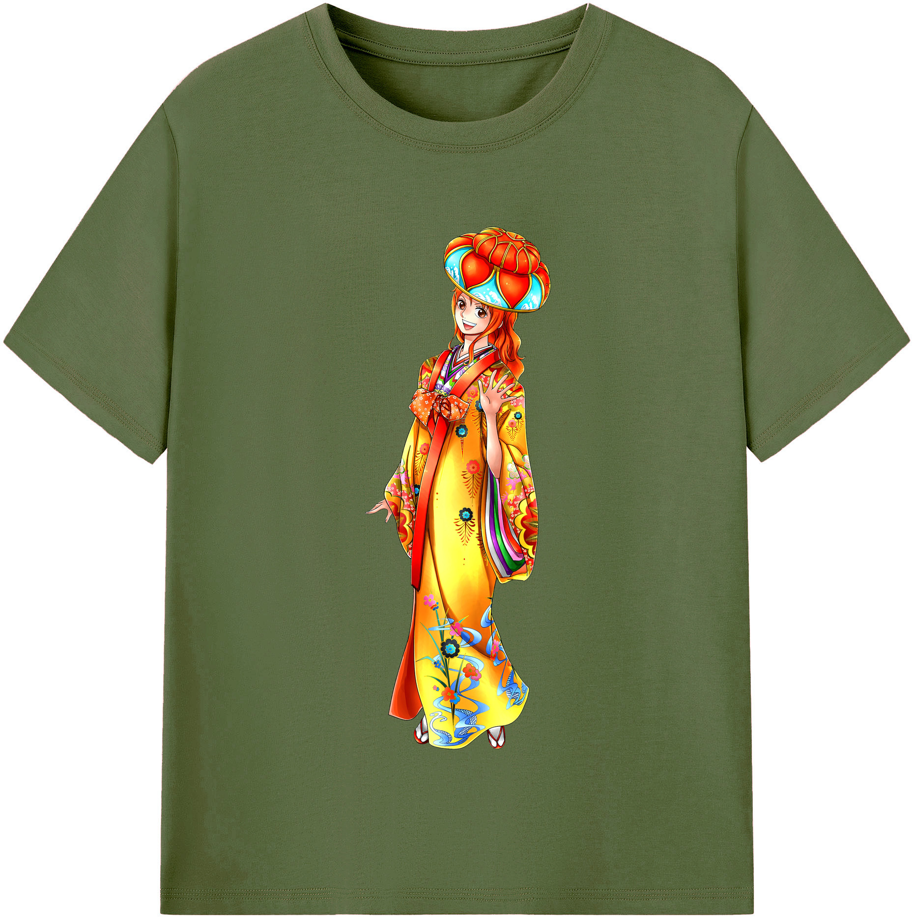 ワンピース ナミ ONE PIECE Nami 綿100％半袖Tシャツ（フロントプリント）